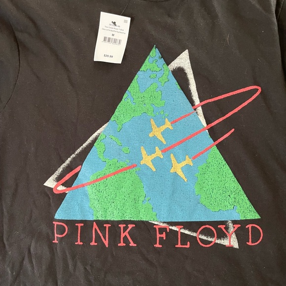 Men’s Size Medium Pink Floyd World Tour Black T-Shirt New Planes - Picture 3 of 10